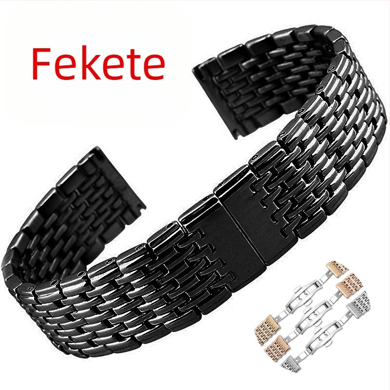 Rozsdamentes acél óraszíj Cheerful Strap márkától, 2023 téli kiadás, stílusok: üzleti, elegáns, minimalist, hétköznapi, irodai divat