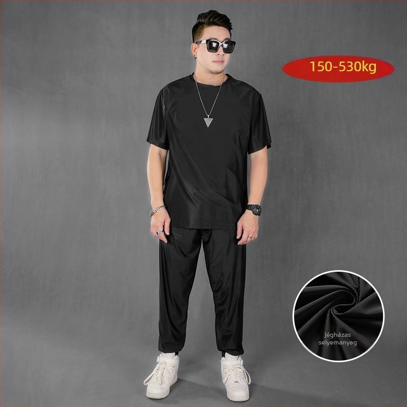 Nylon T-shirt szett rövid ujjú, rövidnadrág és hosszúnadrág — nyár 2024