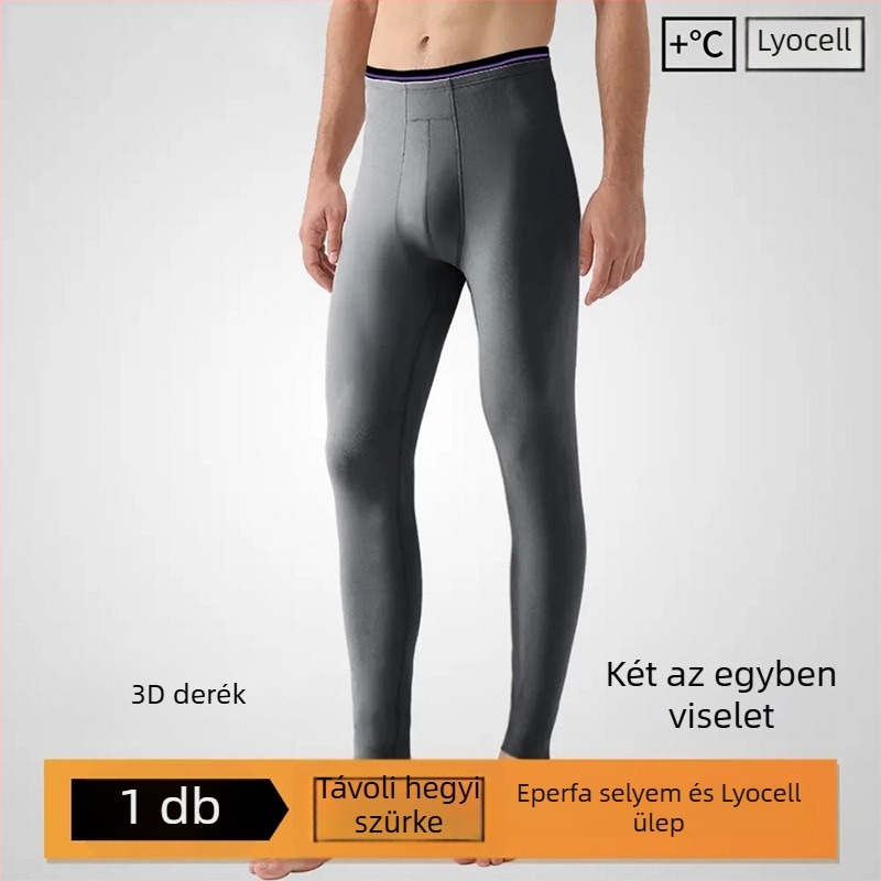 Férfi meleg őszi-téli nadrág, mulberry selyem és Lyocell keverékéből, kétoldalas, antibakteriális és atkák elleni, kényelmes viselet