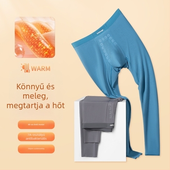 Férfi Modal melegítő nadrág alapréteg, karcsú szabás, vékony, egyrétegű, közepes súlyú