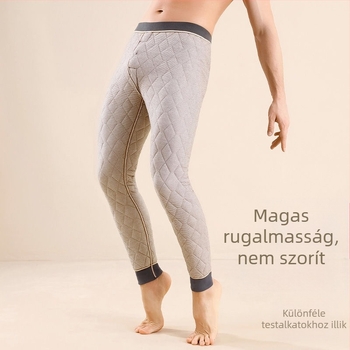 Gyapjú termosz nadrág, fleece béléssel, magas derekú, három réteg, extrán vastag 401–500 g/m², uniszex