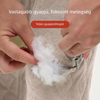 Gyapjú termosz nadrág, fleece béléssel, magas derekú, három réteg, extrán vastag 401–500 g/m², uniszex