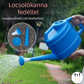 Műanyag öntözőkanna vastagított hosszú csővel