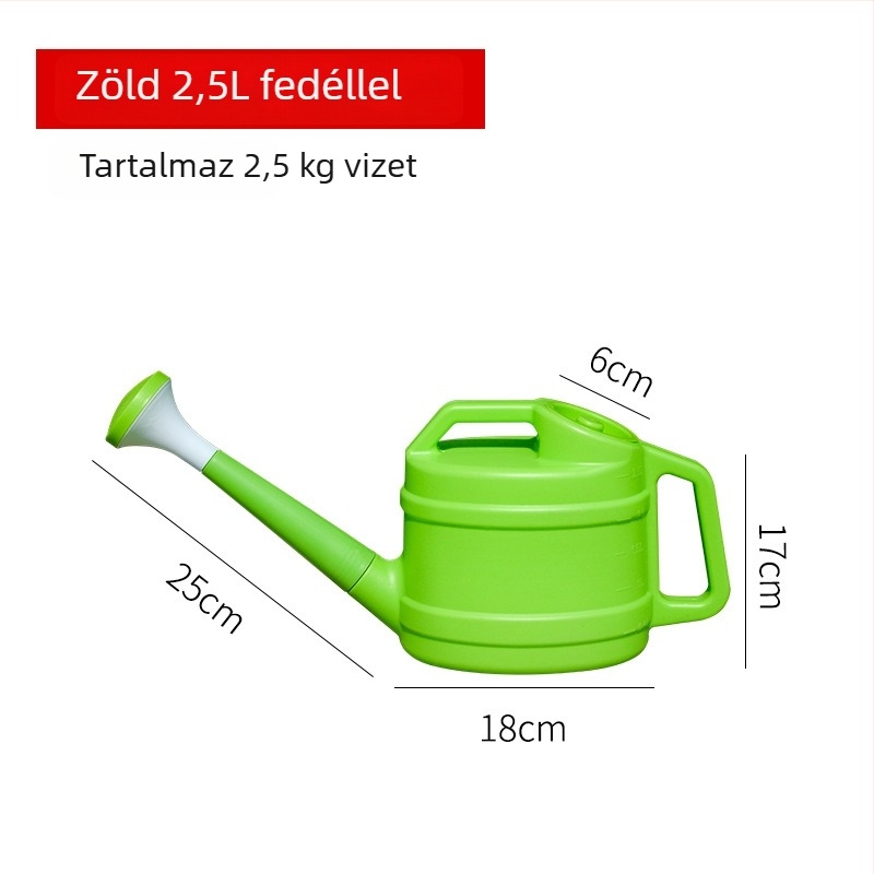 Műanyag öntözőkanna vastagított hosszú csővel