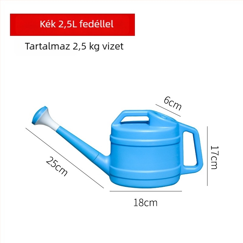 Műanyag öntözőkanna vastagított hosszú csővel