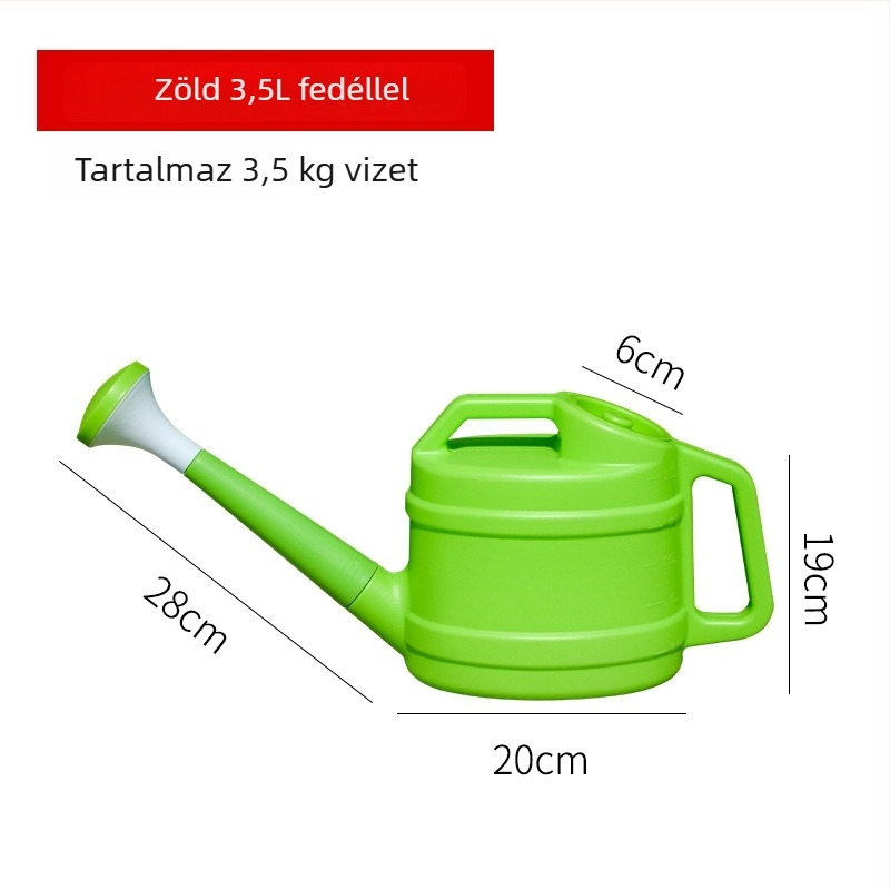 Műanyag öntözőkanna vastagított hosszú csővel
