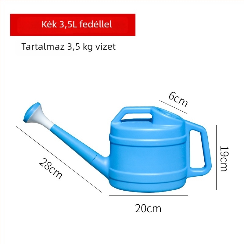 Műanyag öntözőkanna vastagított hosszú csővel