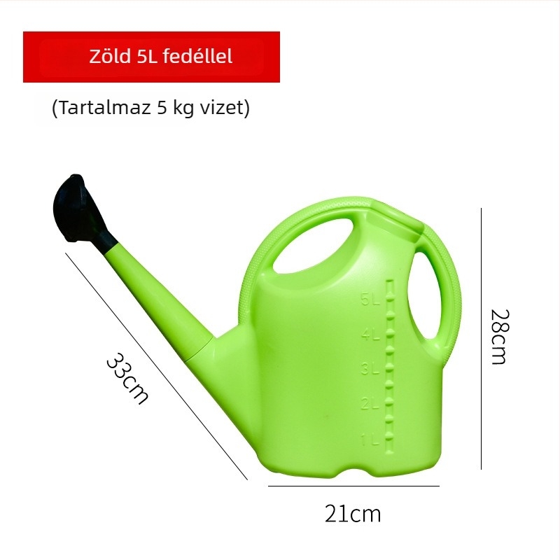 Műanyag öntözőkanna vastagított hosszú csővel