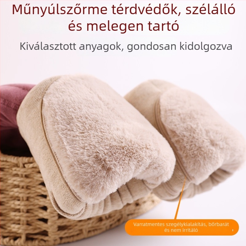 Uniszex melegítő nadrág fleece béléssel, magas derék, rugalmas, poliészter