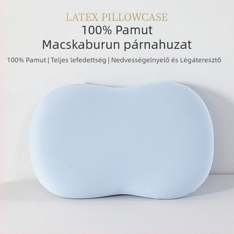 Macska pocak párnahuzat - egyszerű szövésű, 100% pamut, reaktív nyomtatás és festés, modern minimalizmus