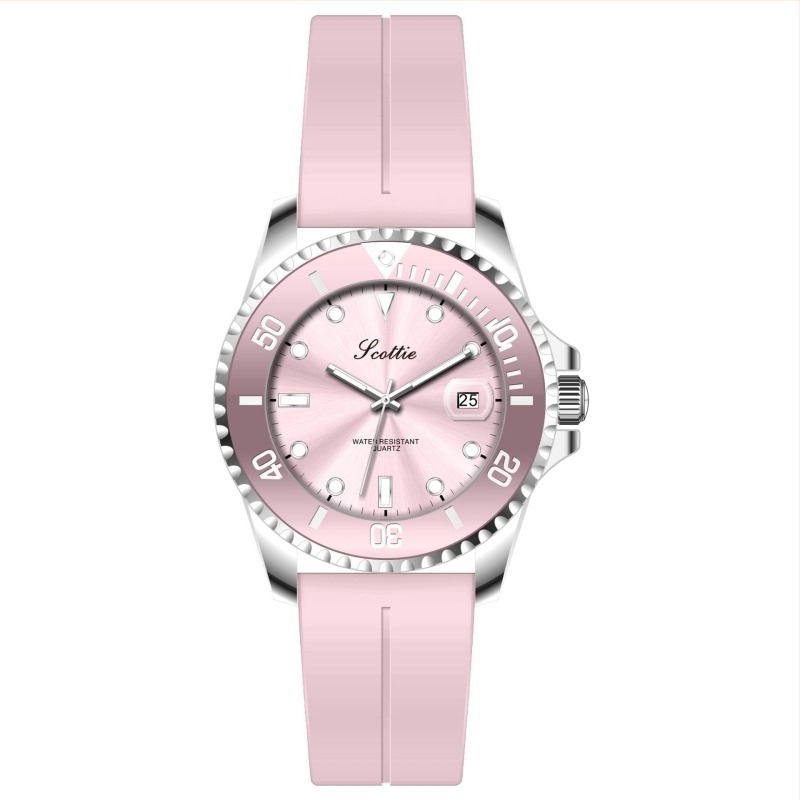 Női divatóra rozsdamentes acél szíjjal, kvarc mechanizmus, mozgás eredete: Japán, naptár, sötétben világító