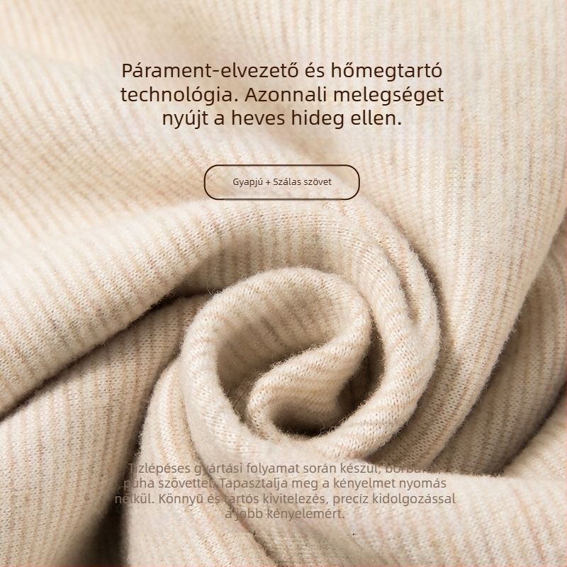 Női termikus mellény, selyem‑gyapjú keverék De Velvet bolyhos bélés, fleece belső, vastagság 251–300 g/m2, pulóver-szerű kivitel, kerek nyakú, egyszínű