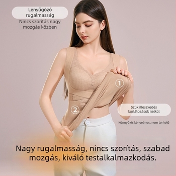 Női termo alakformáló mellény, hasi támasz és derék szorítás, téli viselet