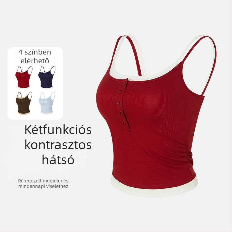 Szling-stílusú sportos mellény, slim-fit, Lyocell (Tencel) 50–70% és magas rugalmasság