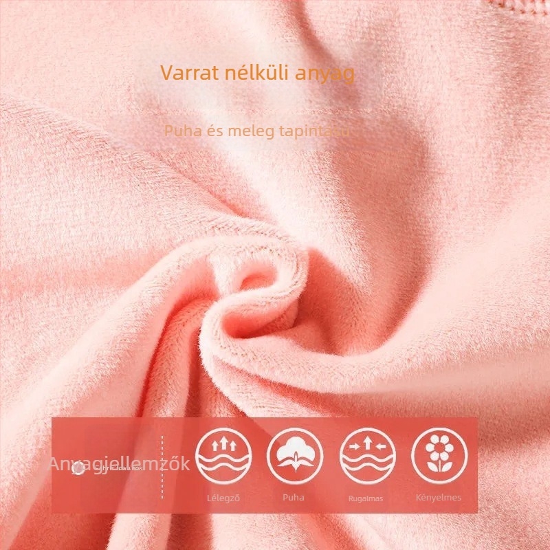 Női vastagított fleece-béléssel ellátott termo mellény, kényelmes viselés belsőként vagy külsőként, dupla rétegű, V-nyakú
