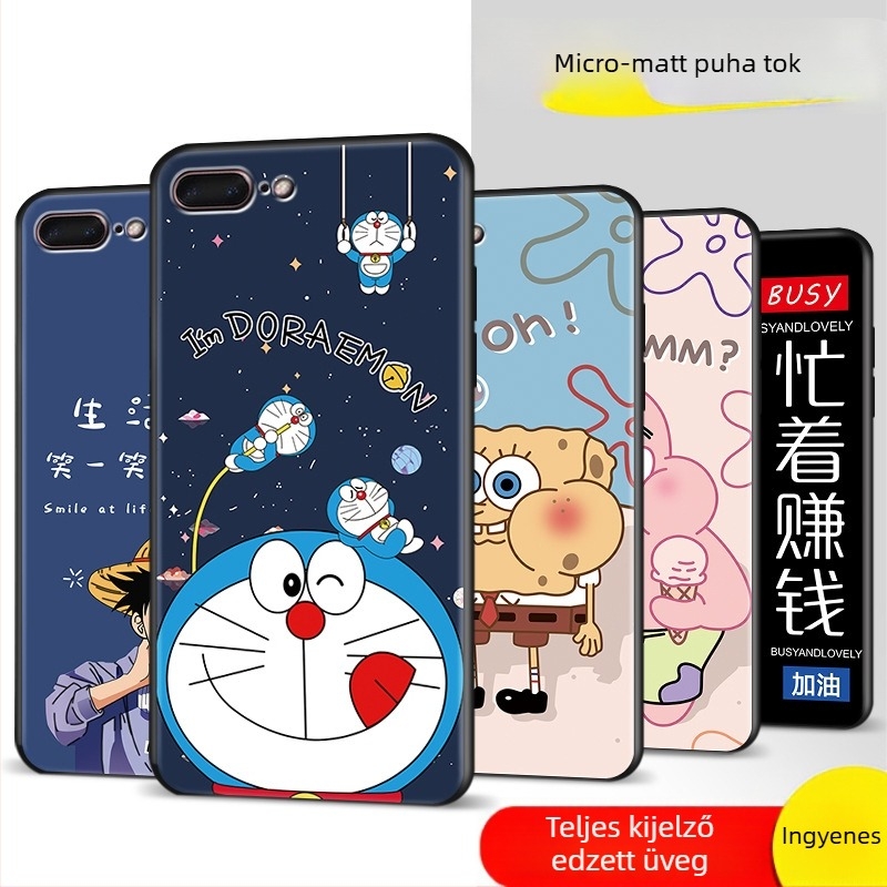 Apple iPhonehoz szilikon védőtok – teljes lefedettség, Cartoon stílus (Anyag: Szilikon; Kompatibilis: Apple; Stílus: All-inclusive, Cartoon)