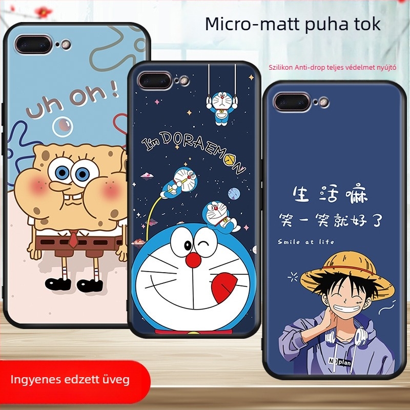Apple iPhonehoz szilikon védőtok – teljes lefedettség, Cartoon stílus (Anyag: Szilikon; Kompatibilis: Apple; Stílus: All-inclusive, Cartoon)