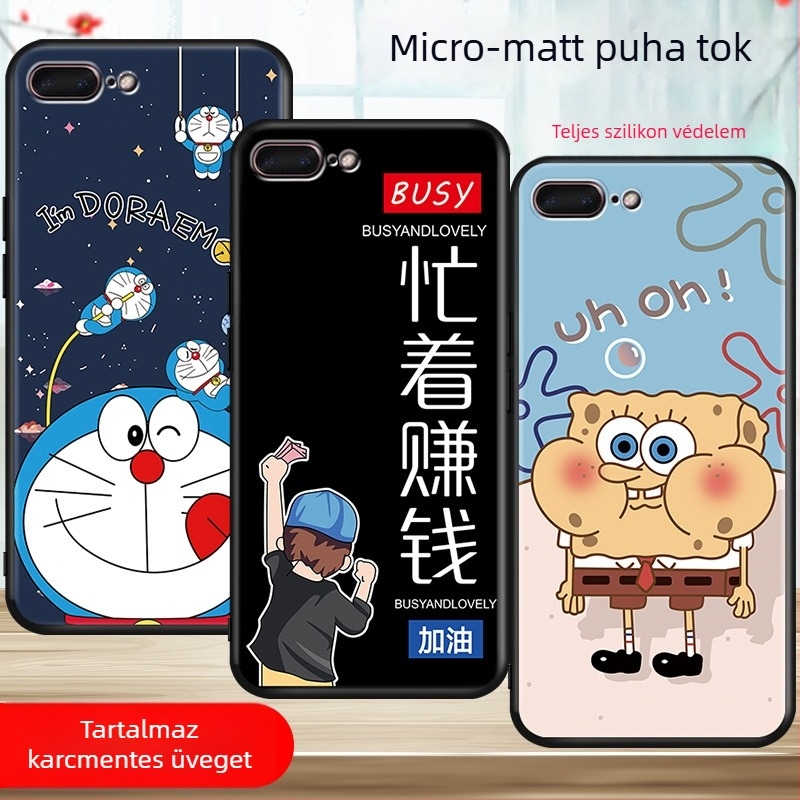 Apple iPhonehoz szilikon védőtok – teljes lefedettség, Cartoon stílus (Anyag: Szilikon; Kompatibilis: Apple; Stílus: All-inclusive, Cartoon)
