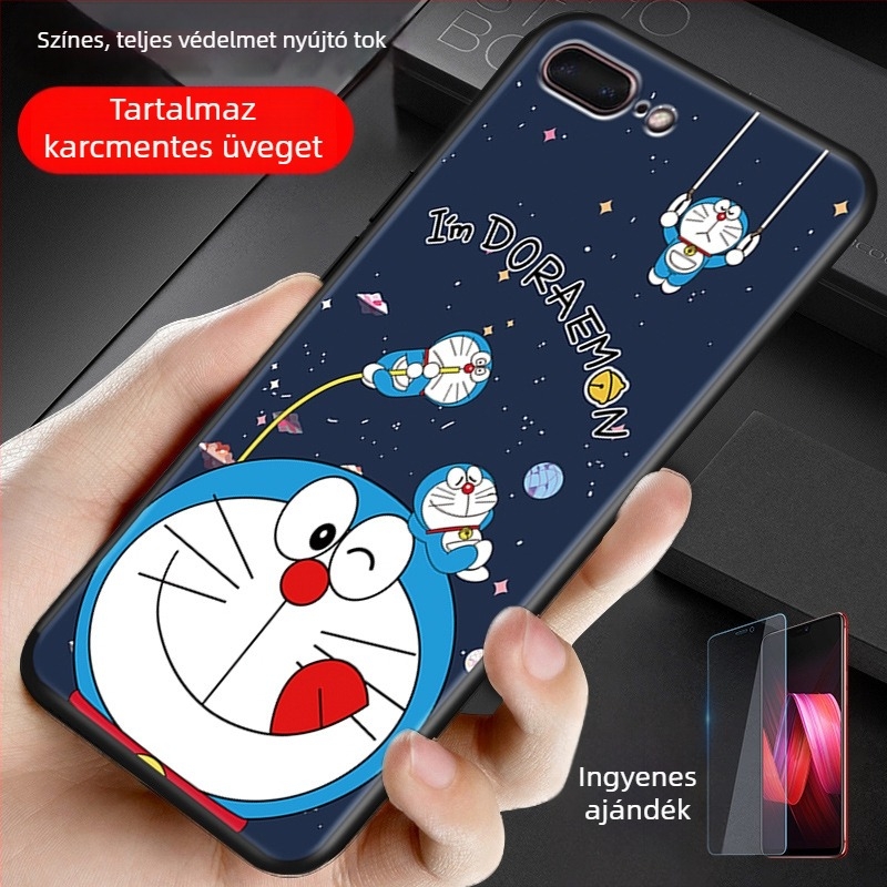 Apple iPhonehoz szilikon védőtok – teljes lefedettség, Cartoon stílus (Anyag: Szilikon; Kompatibilis: Apple; Stílus: All-inclusive, Cartoon)