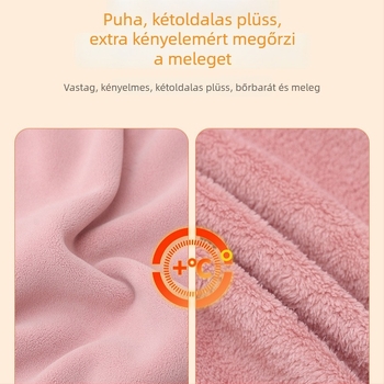 Uniszex polár pulóver magas galléval, vastag és meleg, szélálló, kétoldalas fleece