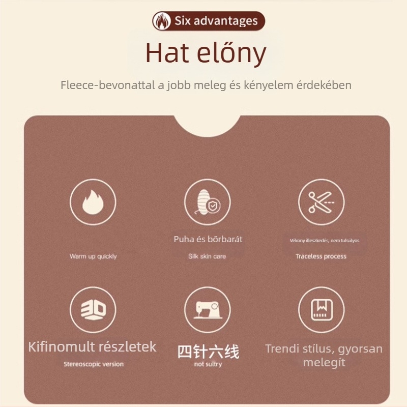 Unisex termikus mellény ősz-télre, poliészter anyagú, kétszeres rétegű, fleece bélés és velúr bélés, V-nyakú