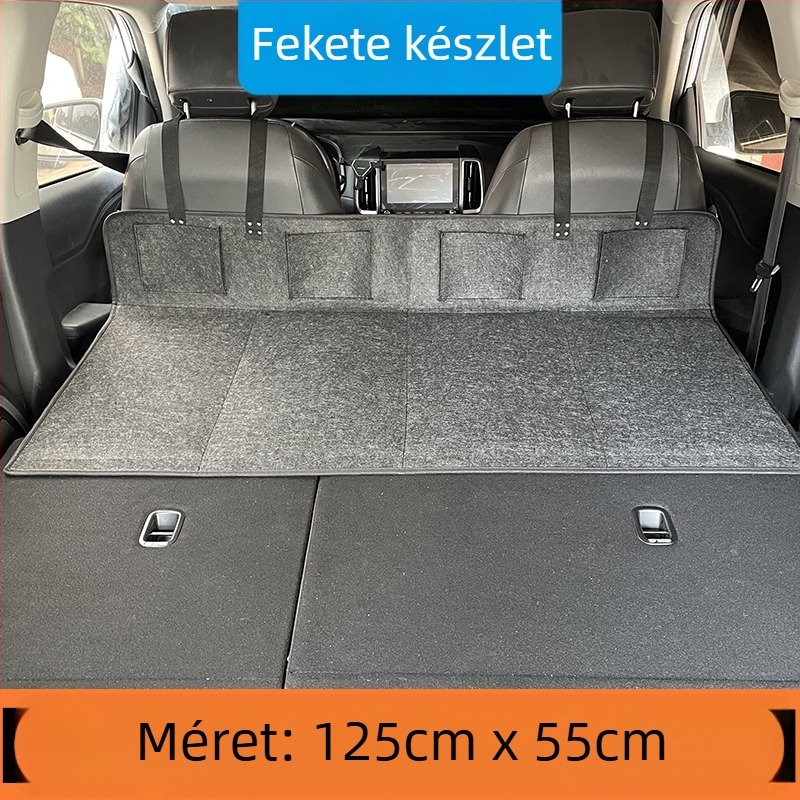 SUV utazóágy a hátsó csomagtartóhoz — automatikus felfújás, flockos szövet, modell 1537-3