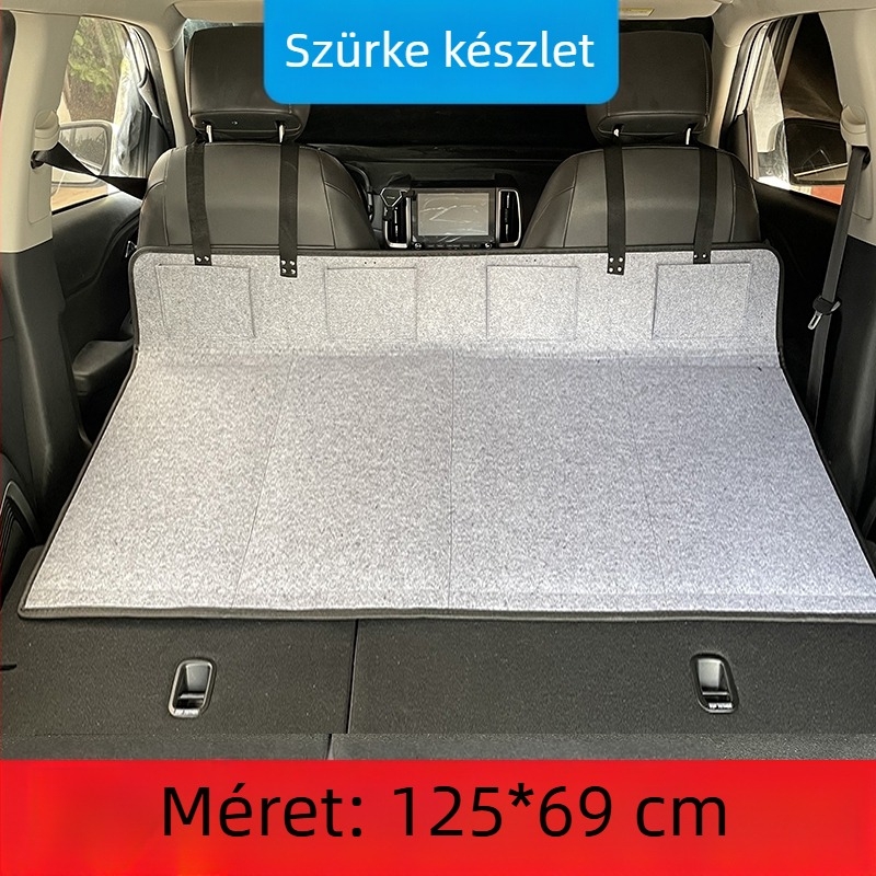 SUV utazóágy a hátsó csomagtartóhoz — automatikus felfújás, flockos szövet, modell 1537-3