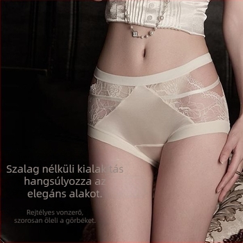 Női nylon bugyi leopárdmintával, középmagas derekú, légáteresztő és antibakteriális