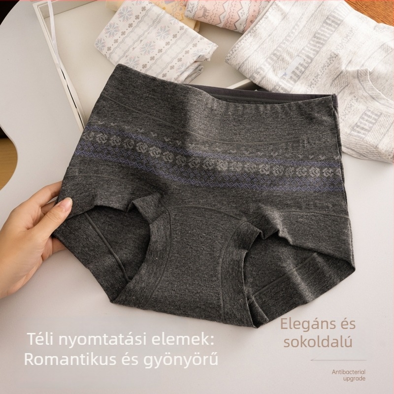 2026 Új 10A antibakteriális pamut női alsónemű, középmagas derék, háromszög alakú fazon