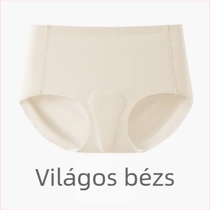 Női anti-dörzsöléses alsónemű középmagas derekú, Ice Silk anyag, lélegző, antibakteriális, pamut bélés a szeméremtájékon