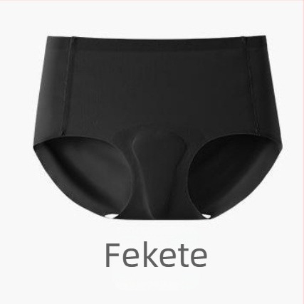 Női anti-dörzsöléses alsónemű középmagas derekú, Ice Silk anyag, lélegző, antibakteriális, pamut bélés a szeméremtájékon