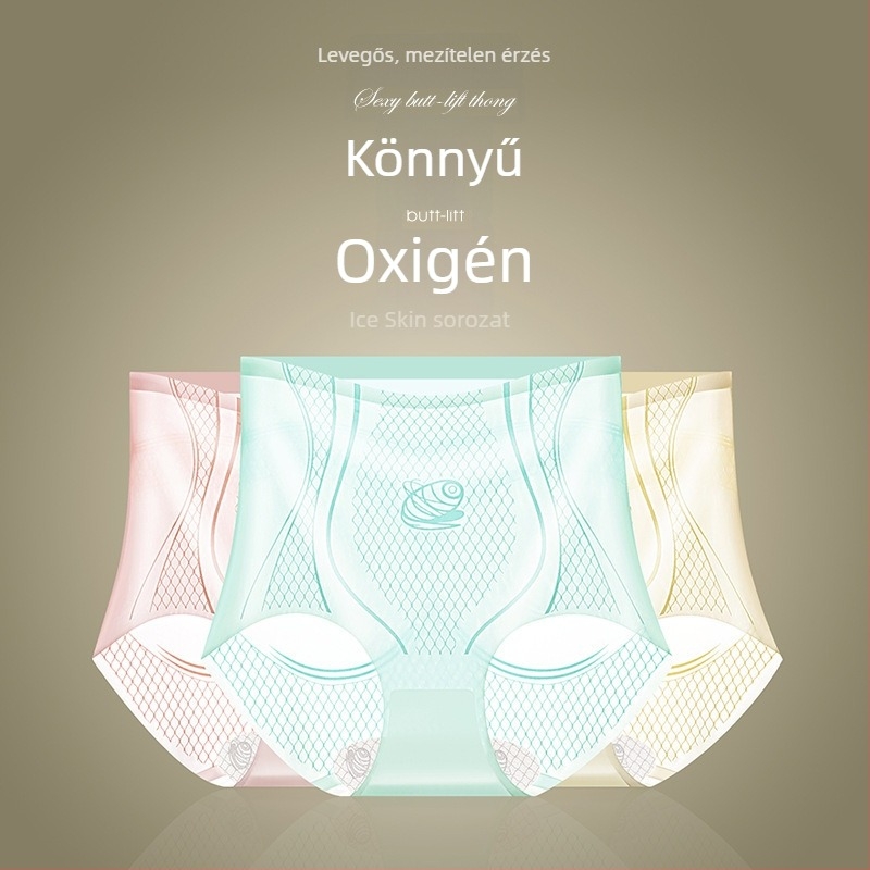 Női magas derekú alakító rövidnadrág, antibakteriális, ice silk, lélegző