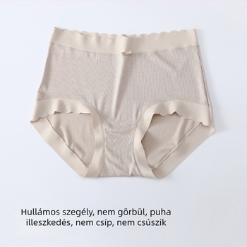 Nagy méretű női őszi-téli termoszáras alsónemű, varrás nélküli, bolyhos belső, selyem ágylék alátét