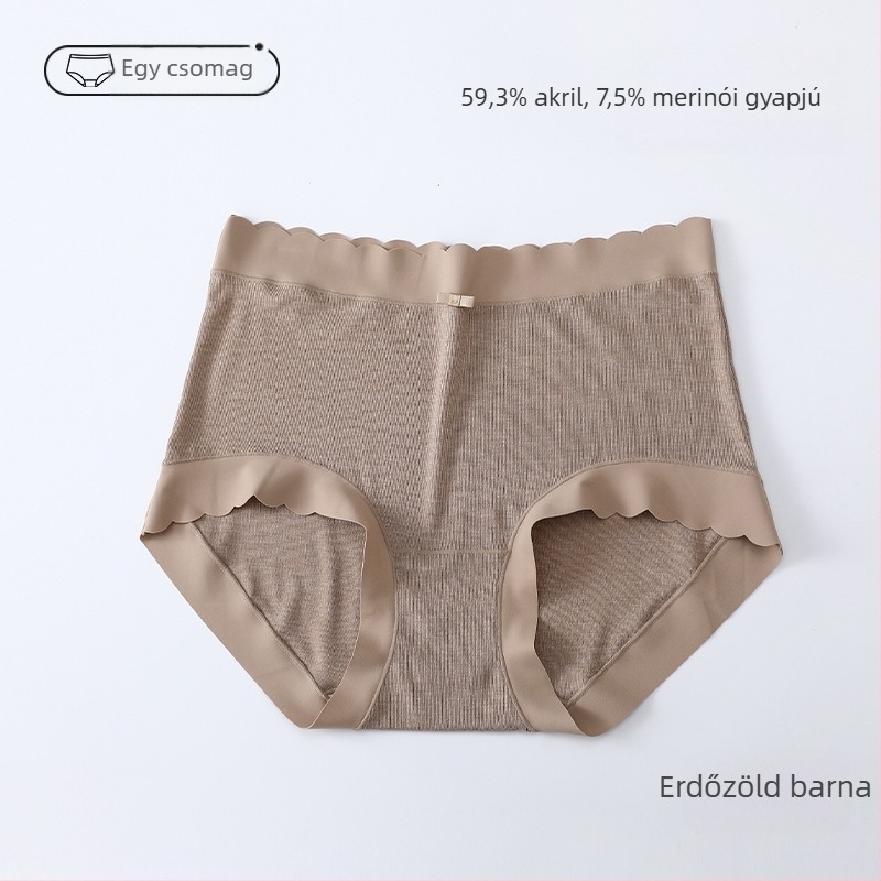 Nagy méretű női őszi-téli termoszáras alsónemű, varrás nélküli, bolyhos belső, selyem ágylék alátét