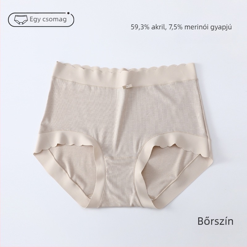 Nagy méretű női őszi-téli termoszáras alsónemű, varrás nélküli, bolyhos belső, selyem ágylék alátét