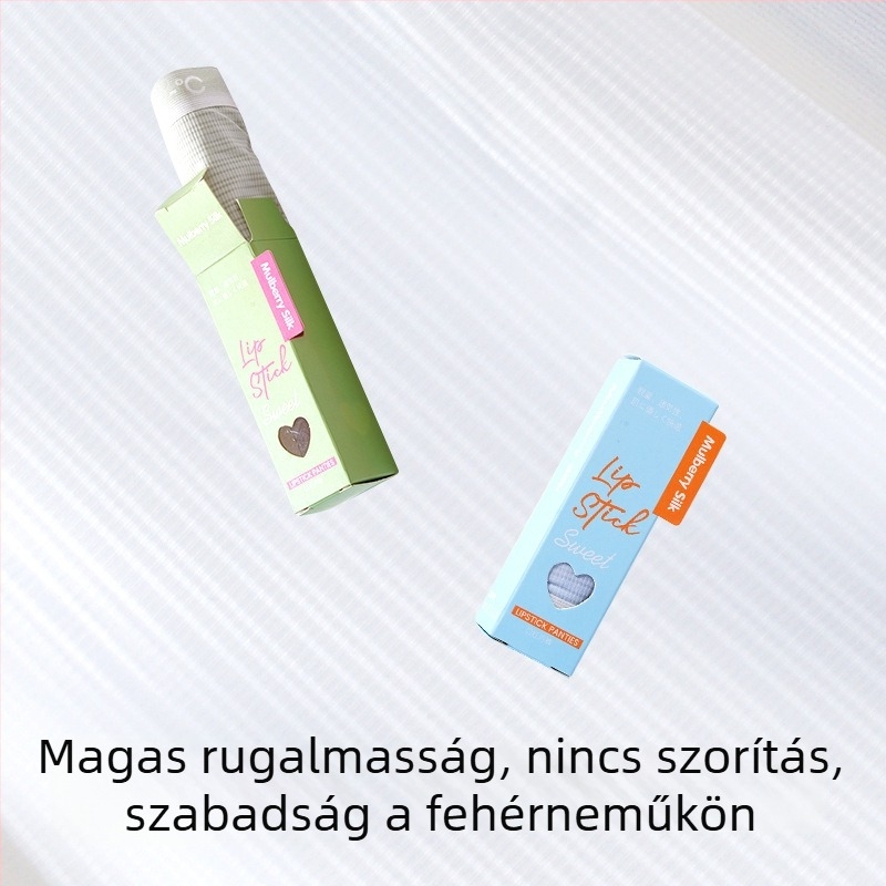 Női fehérnemű magas derekú ice silk anyagból, antibakteriális ágyéki bélés, gyorsan szárad, lélegző jacquard szövet.