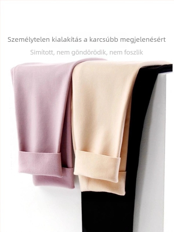 Női varrat nélküli termikus leggings magas derekú, Derong anyagból, közepes vastagságú