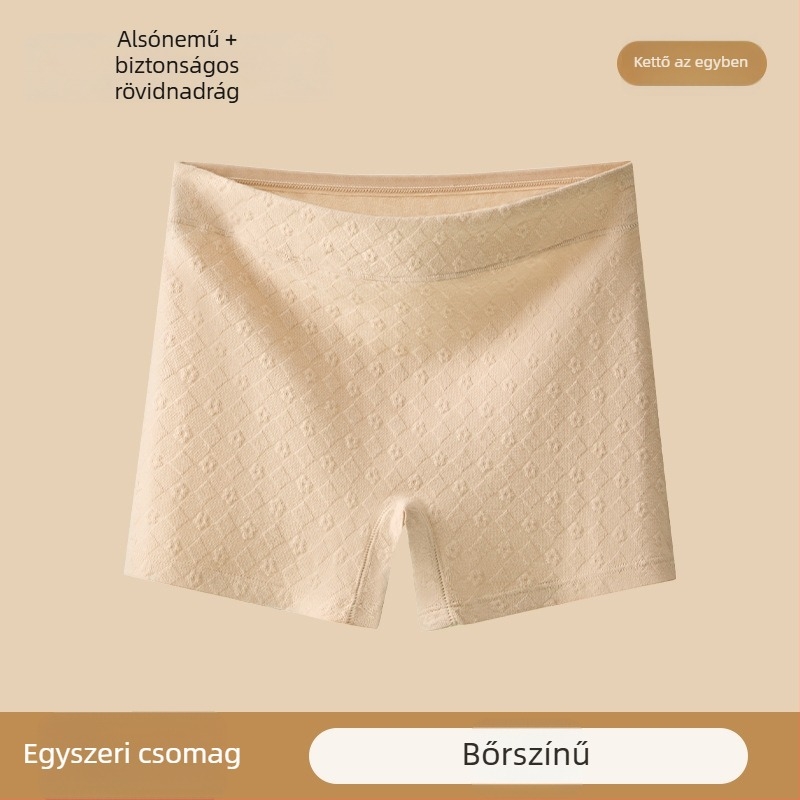 Középtalpas pamutbiztonsági női alsónemű, reljef mintával, anti-slip funkcióval, fő anyag 90–95% pamut, crac töltés 100% pamut