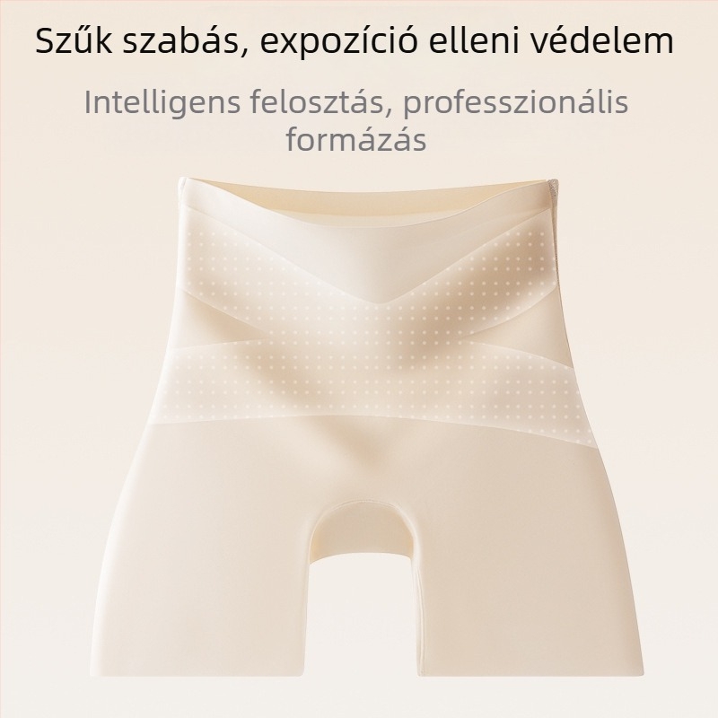 Három az egyben jéghálós selyem anyagú nőknek szánt biztonságos leggings, magas derekú haskontroll és fenékemelés, rejtés a kilátszódás ellen