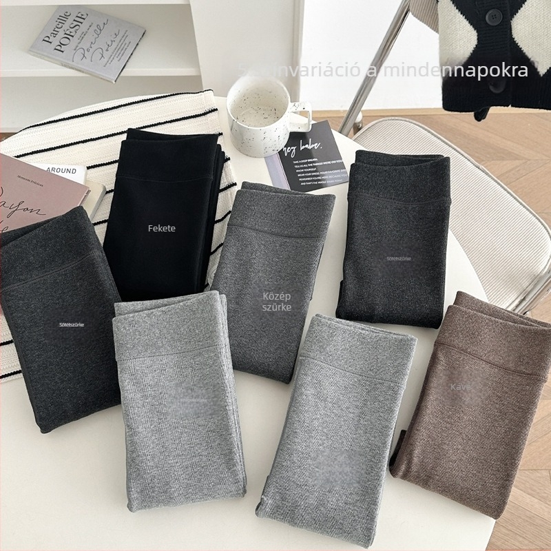 9/10 hosszúságú női leggings, hasformázó hatással, fleece belső béléssel, vastag anyagú, őszi–téli viseletre