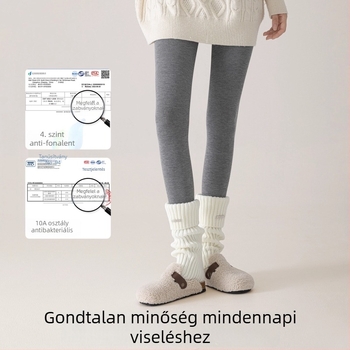 Nylonból készített, magas derékkal, vastag termo harisnya őszi-téli