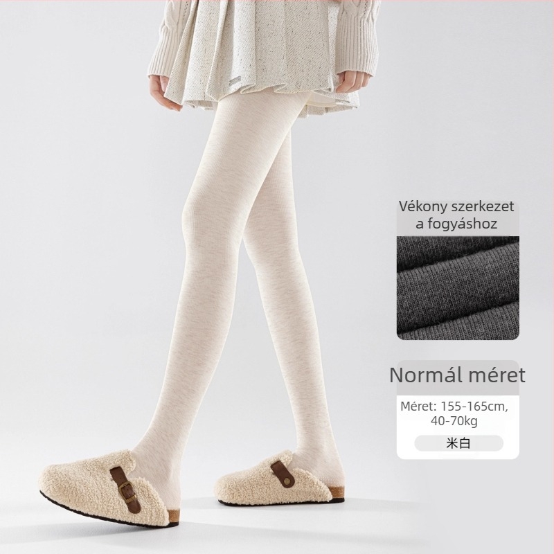 Nylonból készített, magas derékkal, vastag termo harisnya őszi-téli