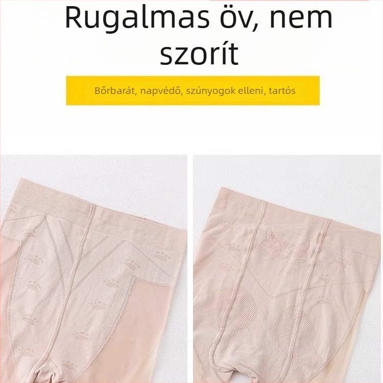 Macska tappancs mintás harisnya – ultra vékony, láthatatlan, anti-szakadás, anti-csúszás, anti-felületi dörzsölés; anyag: velúr nylon (50–70% nylon); mintázat: állat és anime