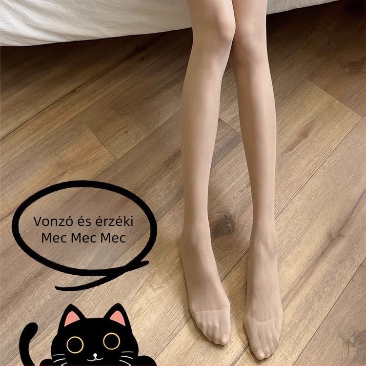 Macska tappancs mintás harisnya – ultra vékony, láthatatlan, anti-szakadás, anti-csúszás, anti-felületi dörzsölés; anyag: velúr nylon (50–70% nylon); mintázat: állat és anime