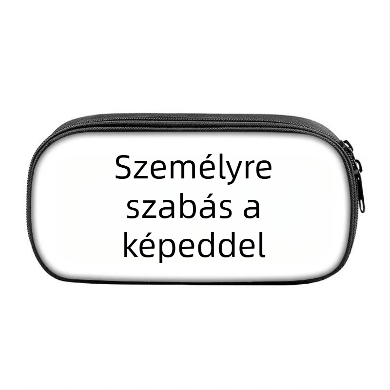 Oxford anyagú tolltartó, rajzfilm mintával, poliészter bélés, légáteresztő, 1–2. osztályos diákoknak