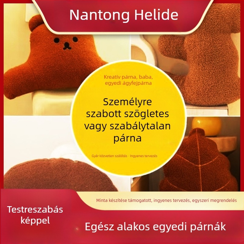 Személyre szabott esküvői párna a boldogság jelével