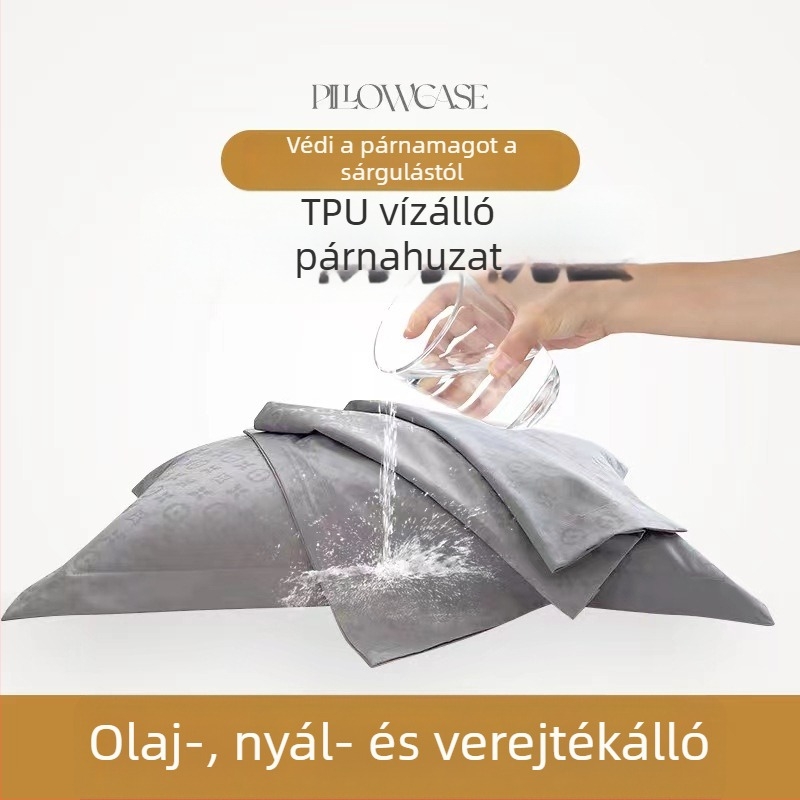 60S jacquard anyagú párnahuzat, A osztályú, vízálló, olaj-, nyál- és izzadságálló