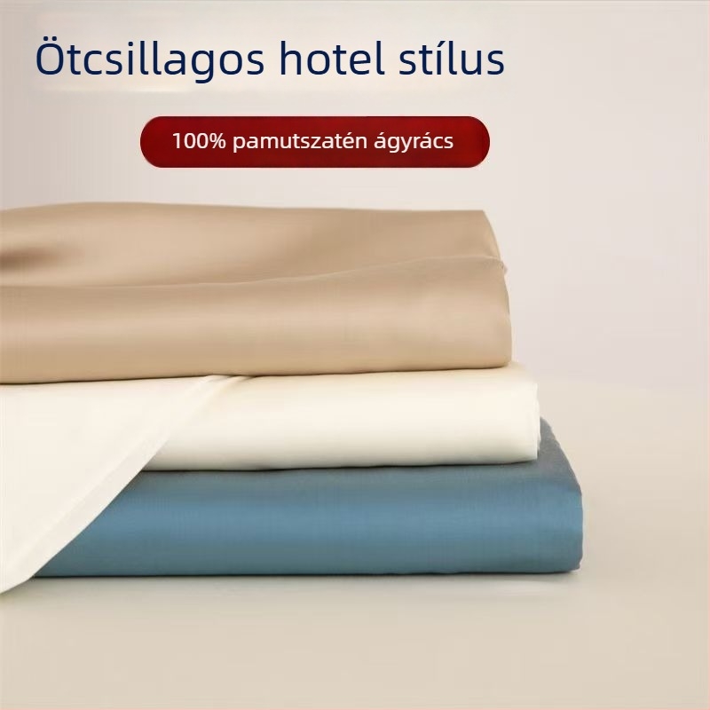 Gumis lepedő – hosszú szálú pamut, szatén szövés, reaktív festés, 100 szál, 300–500 g