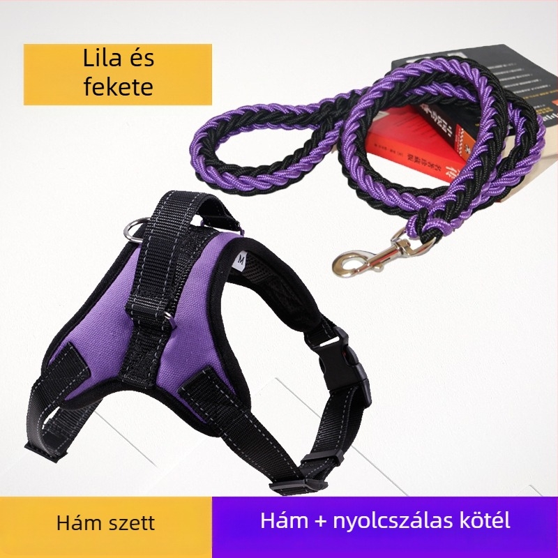 K9 mellényhám kutyáknak – kis-, közepes és nagy méretekhez, pórázzal
