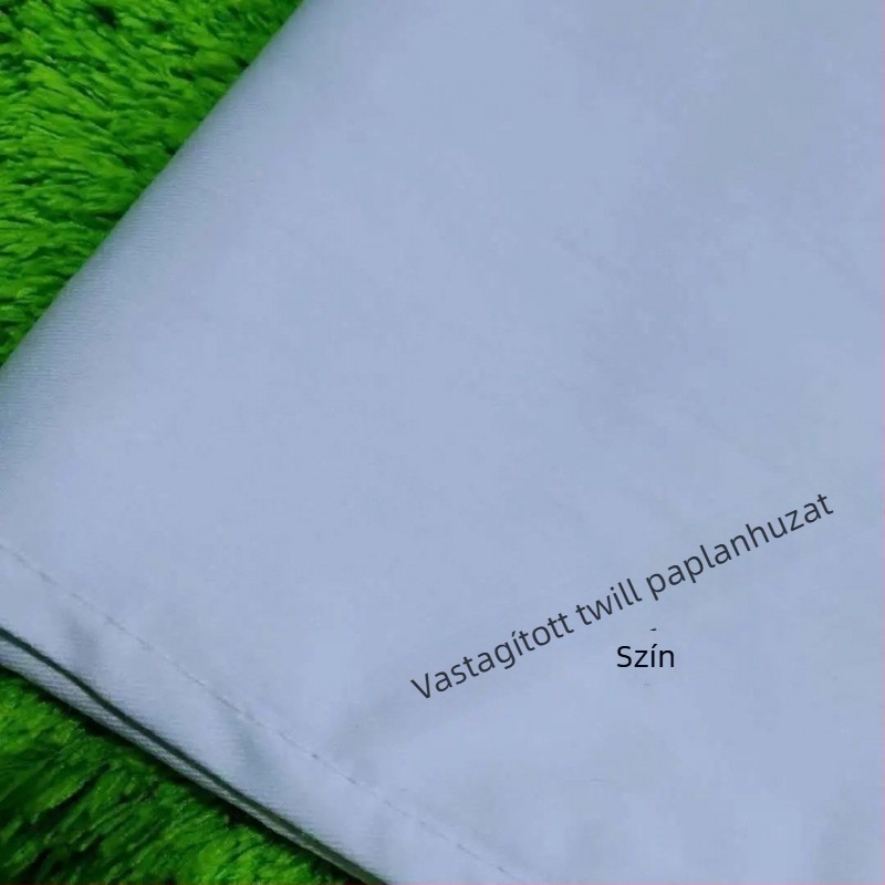 Q3Y Pamut ágyneműhuzat készlet: paplanhuzat, lepedő és párnahuzatok, fehér, egyszemélyes méret, hotelszoba-stílus